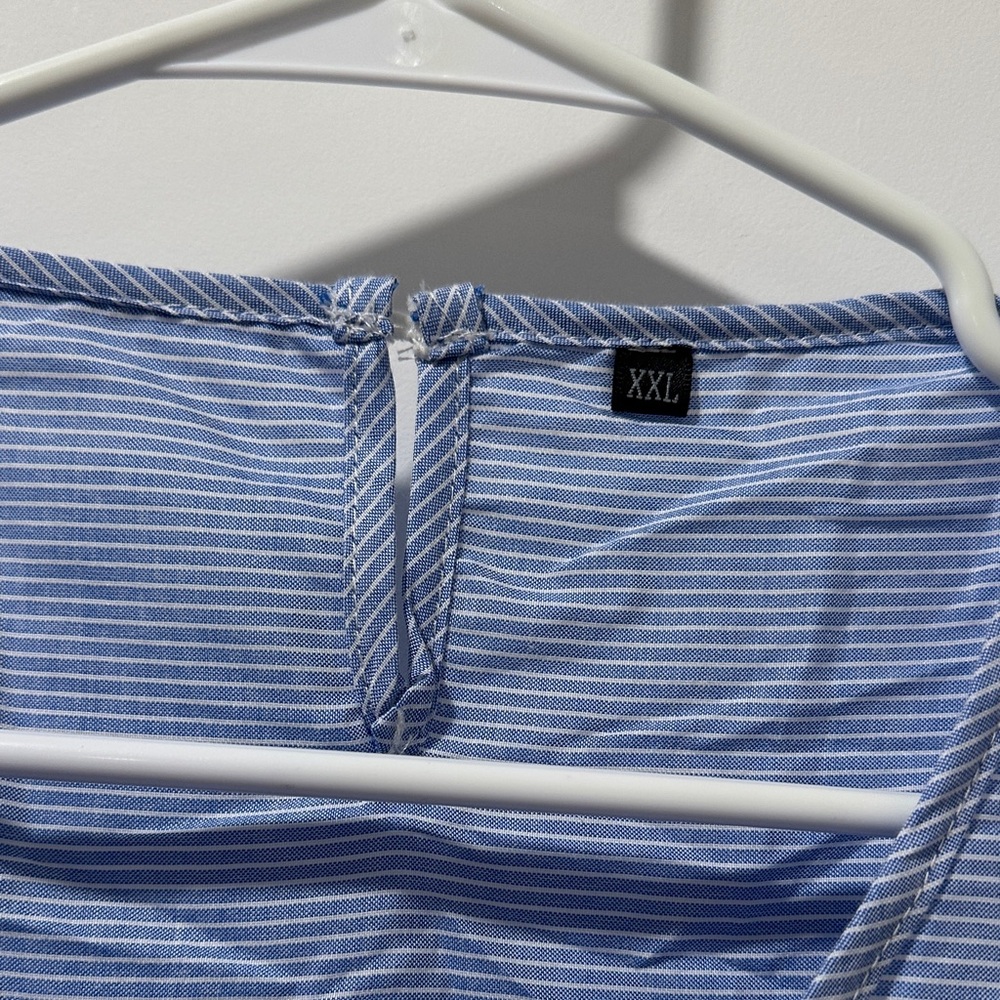 Blue Striped Women's Blouse